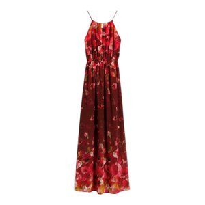 Fate Stitch Fix Ruby Sleeveless Floral Chiffon Maxi Dress Feminine Women's Small